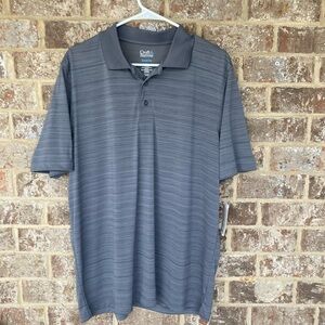 Croft & Barrow Gray Polo Size Large Quick Dry New With Tags